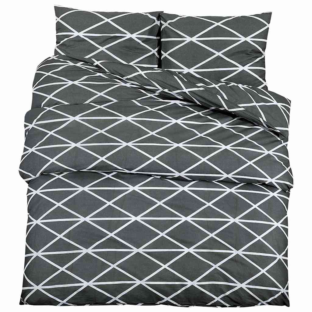 Set Copripiumino Grigio 140x200 cm in Cotone | homemem39