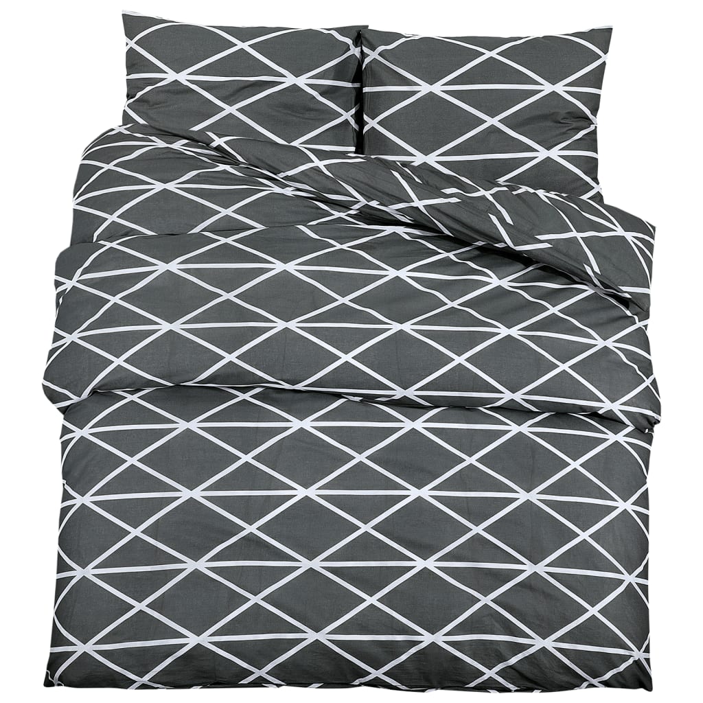 Set Copripiumino Grigio 200x200 cm in Cotone | homemem39