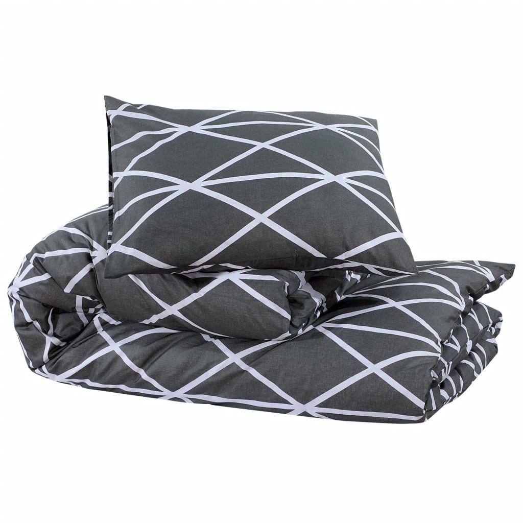 Set Copripiumino Grigio 200x200 cm in Cotone | homemem39