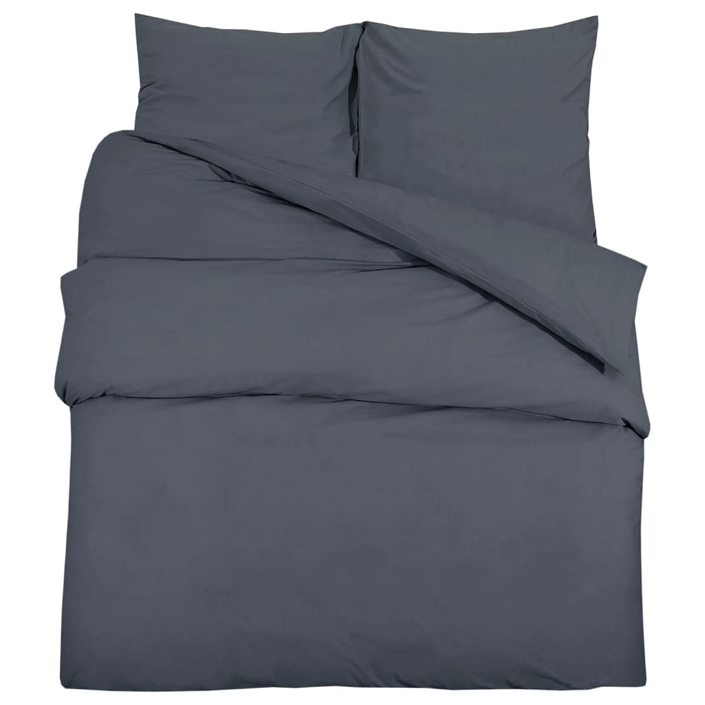 Set Copripiumino Antracite 140x200 cm in Cotone | homemem39