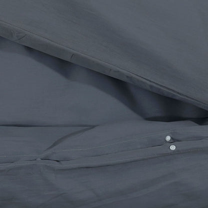 Set Copripiumino Antracite 140x200 cm in Cotone | homemem39