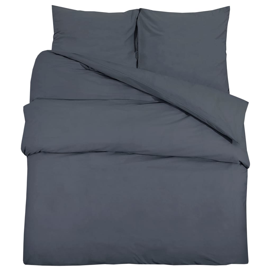 Set Copripiumino Antracite 155x220 cm in Cotone | homemem39