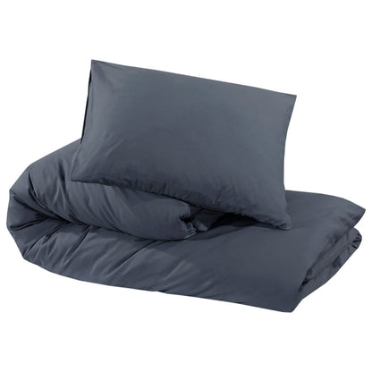 Set Copripiumino Antracite 200x200 cm in Cotone | homemem39