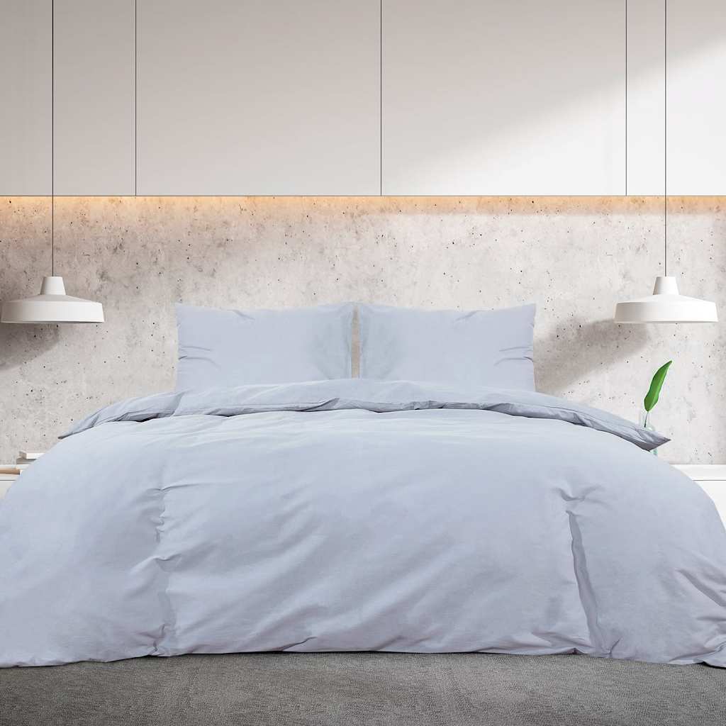 Set Copripiumino Grigio 140x200 cm in Cotone | homemem39
