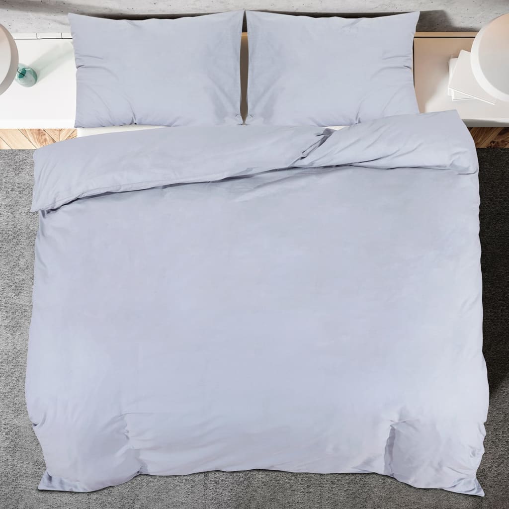 Set Copripiumino Grigio 240x220 cm in Cotone | homemem39
