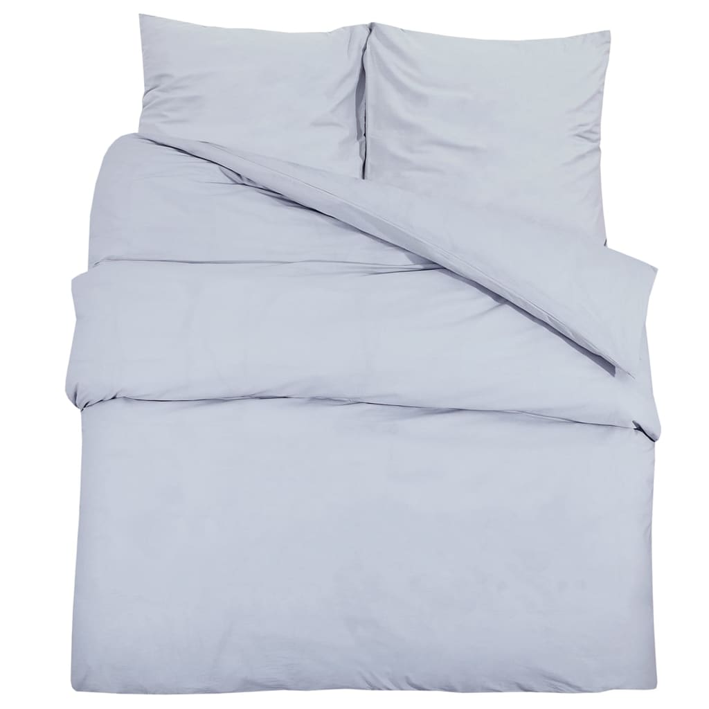 Set Copripiumino Grigio 200x200 cm in Cotone | homemem39