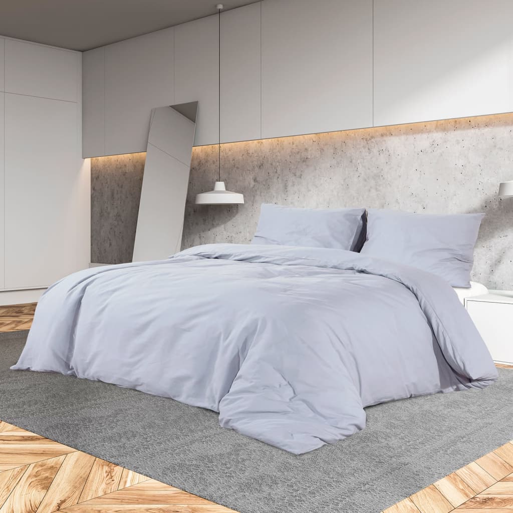 Set Copripiumino Grigio 200x200 cm in Cotone | homemem39