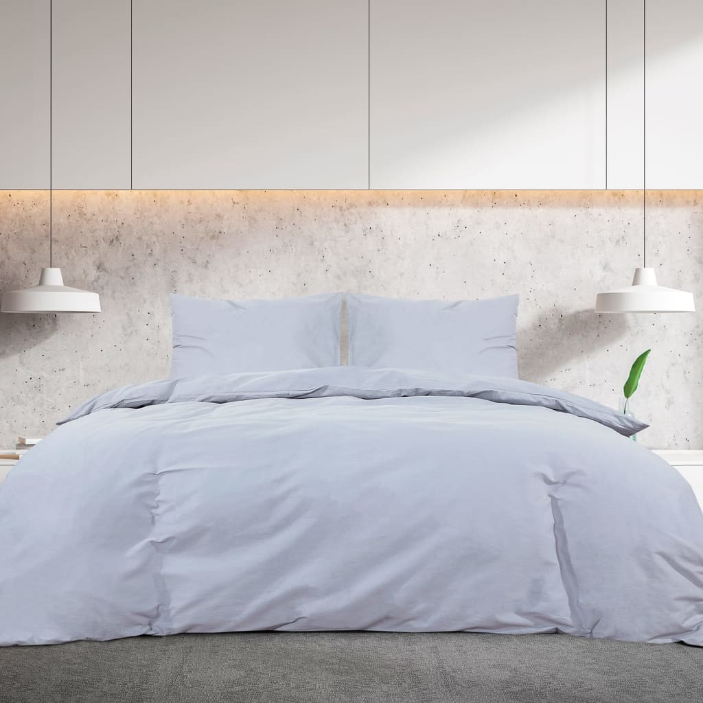 Set Copripiumino Grigio 200x220 cm in Cotone | homemem39