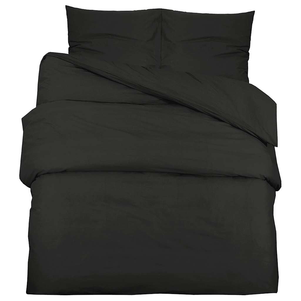 Set Copripiumino Nero 135x200 cm in Cotone | homemem39