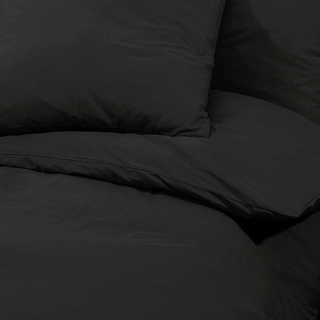 Set Copripiumino Nero 135x200 cm in Cotone | homemem39