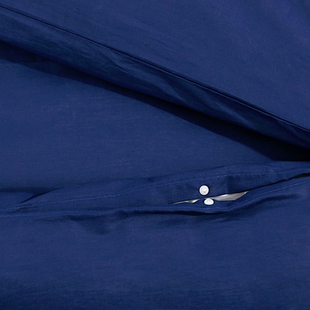 Set Copripiumino Blu Marino 220x240 cm in Cotone | homemem39