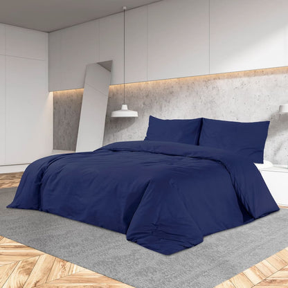 Set Copripiumino Blu Marino 220x240 cm in Cotone | homemem39
