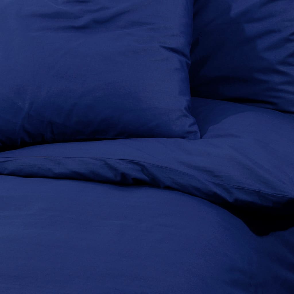 Set Copripiumino Blu Marino 260x240 cm in Cotone | homemem39