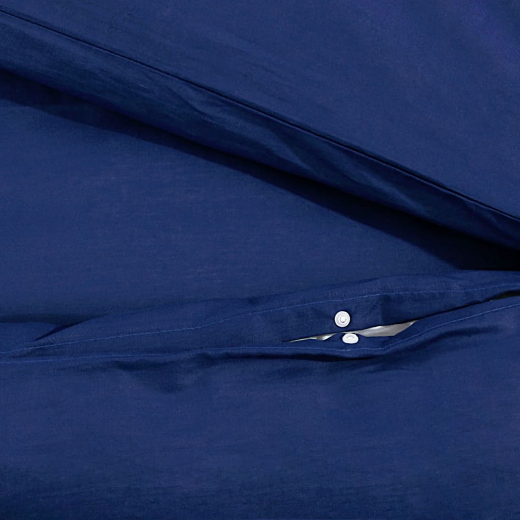 Set Copripiumino Blu Marino 260x240 cm in Cotone | homemem39