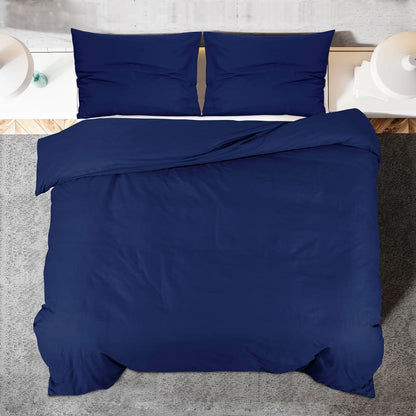 Set Copripiumino Blu Marino 135x200 cm in Cotone | homemem39