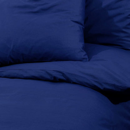 Set Copripiumino Blu Marino 135x200 cm in Cotone | homemem39