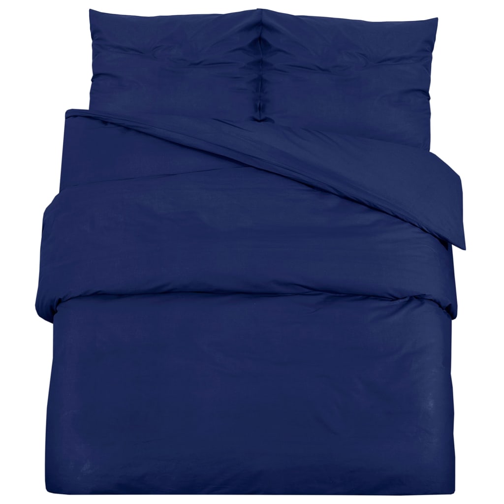 Set Copripiumino Blu Marino 200x220 cm in Cotone | homemem39
