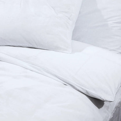 Set Copripiumino Bianco 140x200 cm in Cotone | homemem39