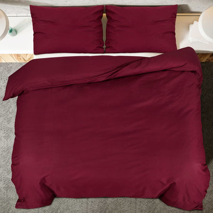 Set Copripiumino Bordò 155x220 cm in Cotone | homemem39