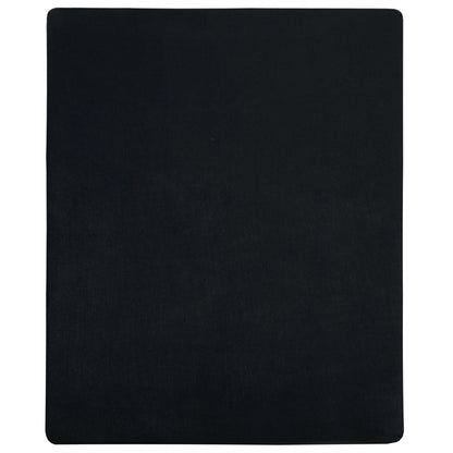 Lenzuola con Angoli Jersey 2pz Nero 100x200 cm Cotone