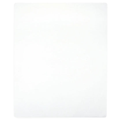 Lenzuolo con Angoli Jersey Bianco 160x200 cm Cotone