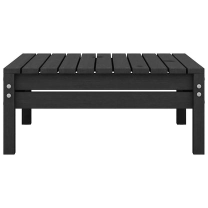 Poggiapiedi da Giardino Nero in Legno Massello di Pino - homemem39