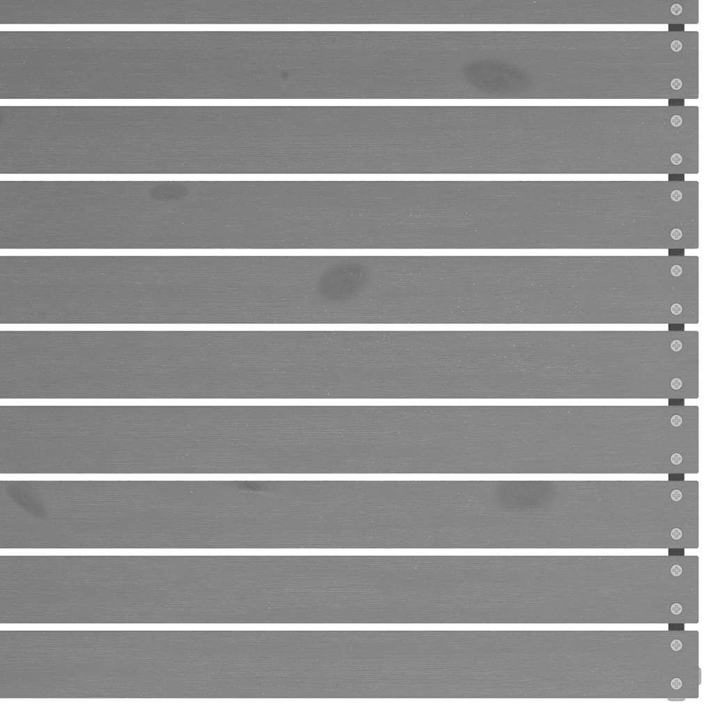 Divani Angolari da Giardino 2 pz Grigi in Massello di Pino