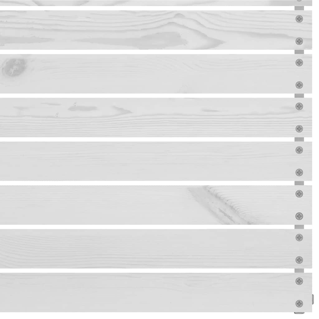 Divani Centrali da Giardino 2 pz in Massello di Pino Bianco