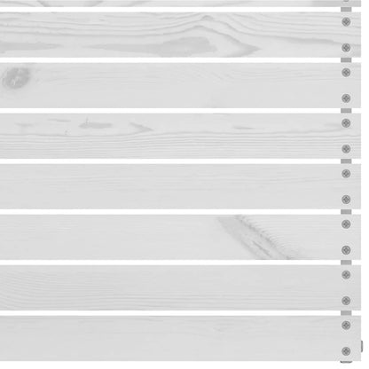 Divani Centrali da Giardino 2 pz in Massello di Pino Bianco