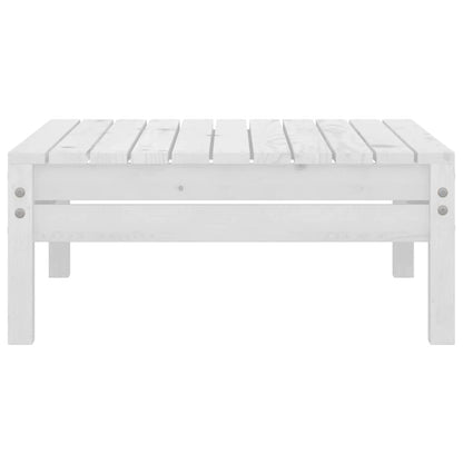 Set Divani da Giardino 3 pz in Legno Massello di Pino Bianco