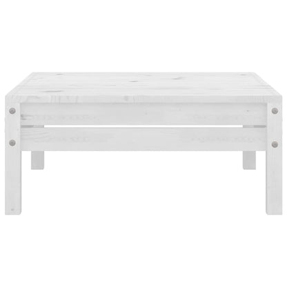 Set Divani da Giardino 3 pz in Legno Massello di Pino Bianco