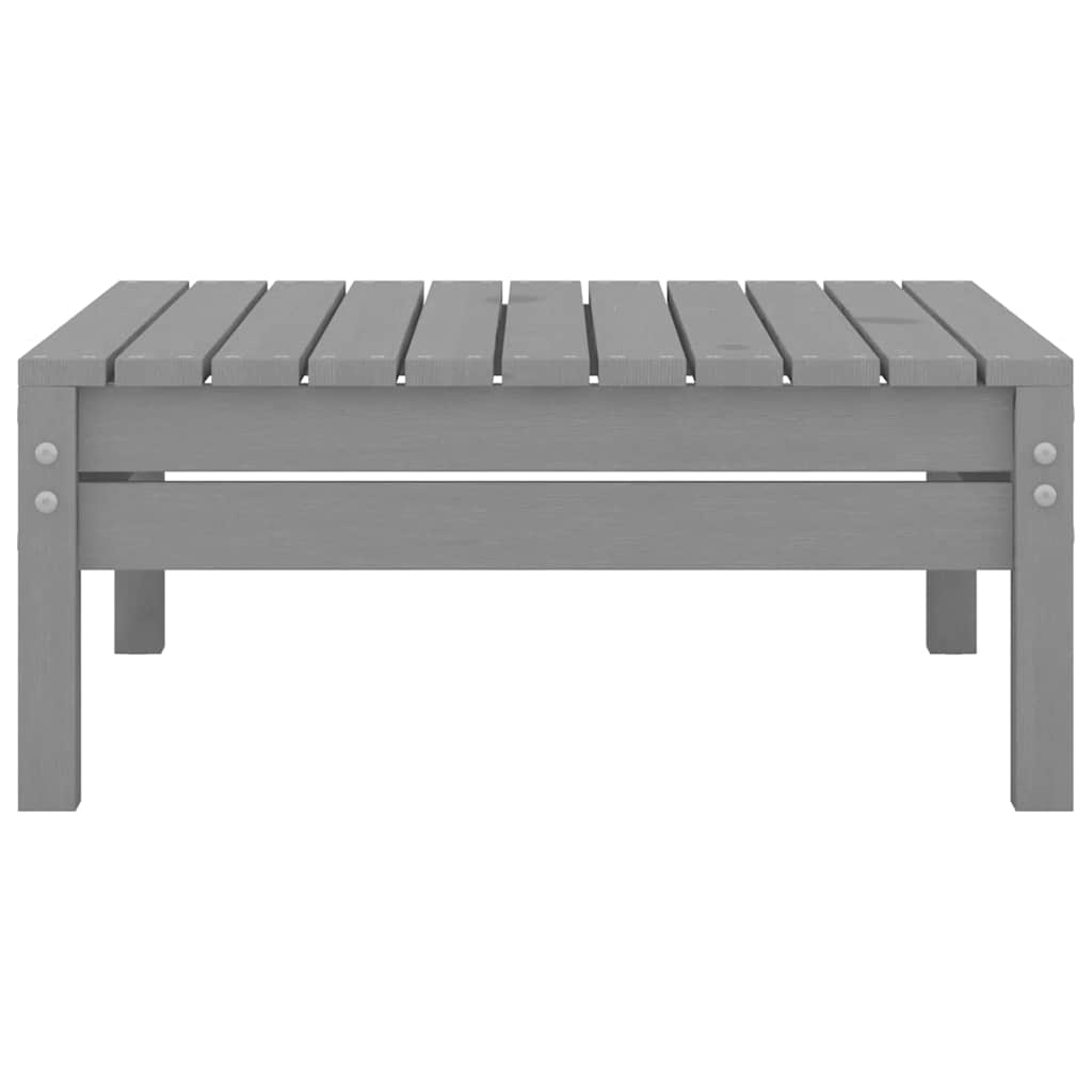Set Divani da Giardino 3 pz in Legno Massello di Pino Grigio