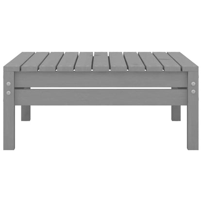 Set Divani da Giardino 3 pz in Legno Massello di Pino Grigio