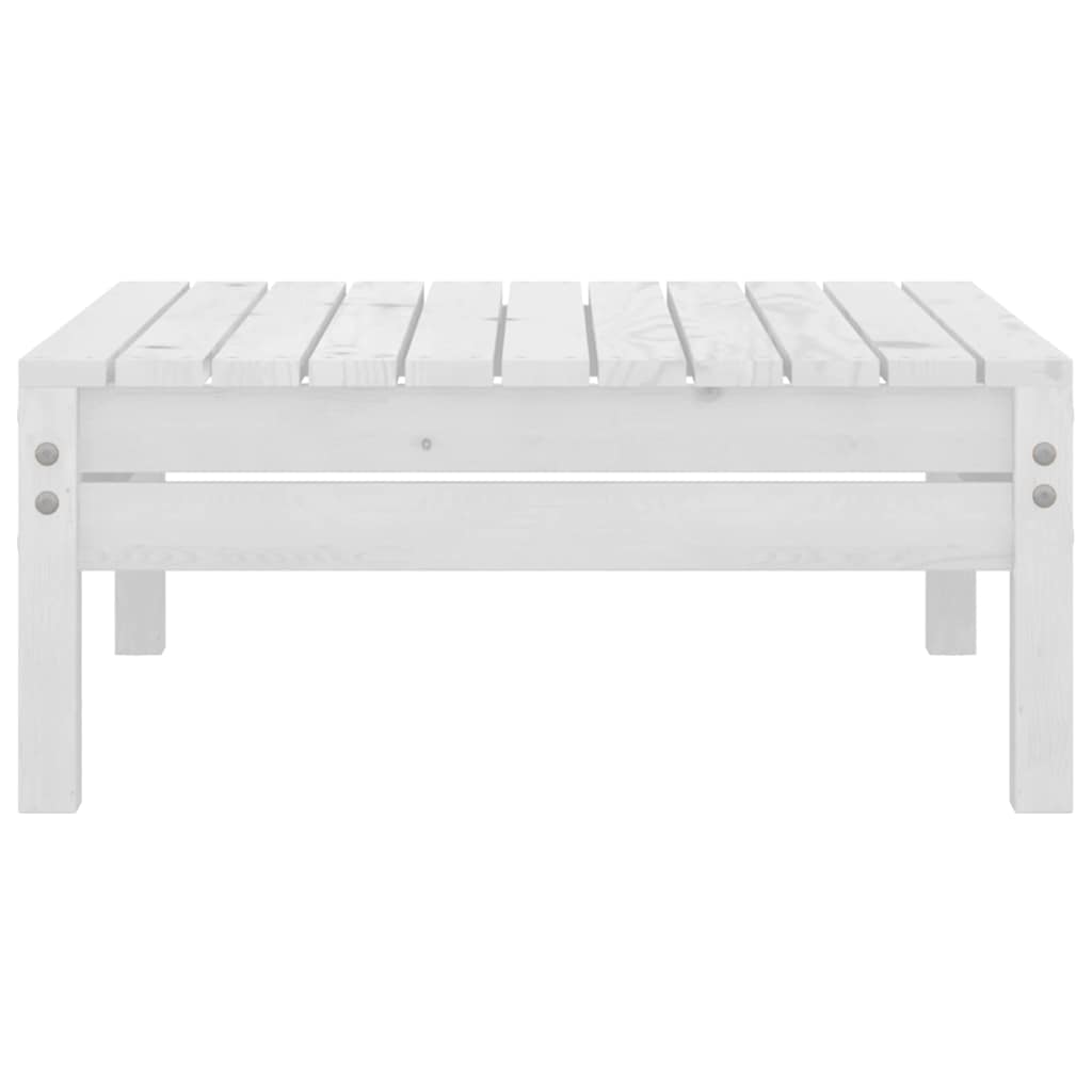 Set Divani da Giardino 4 pz in Legno Massello di Pino Bianco