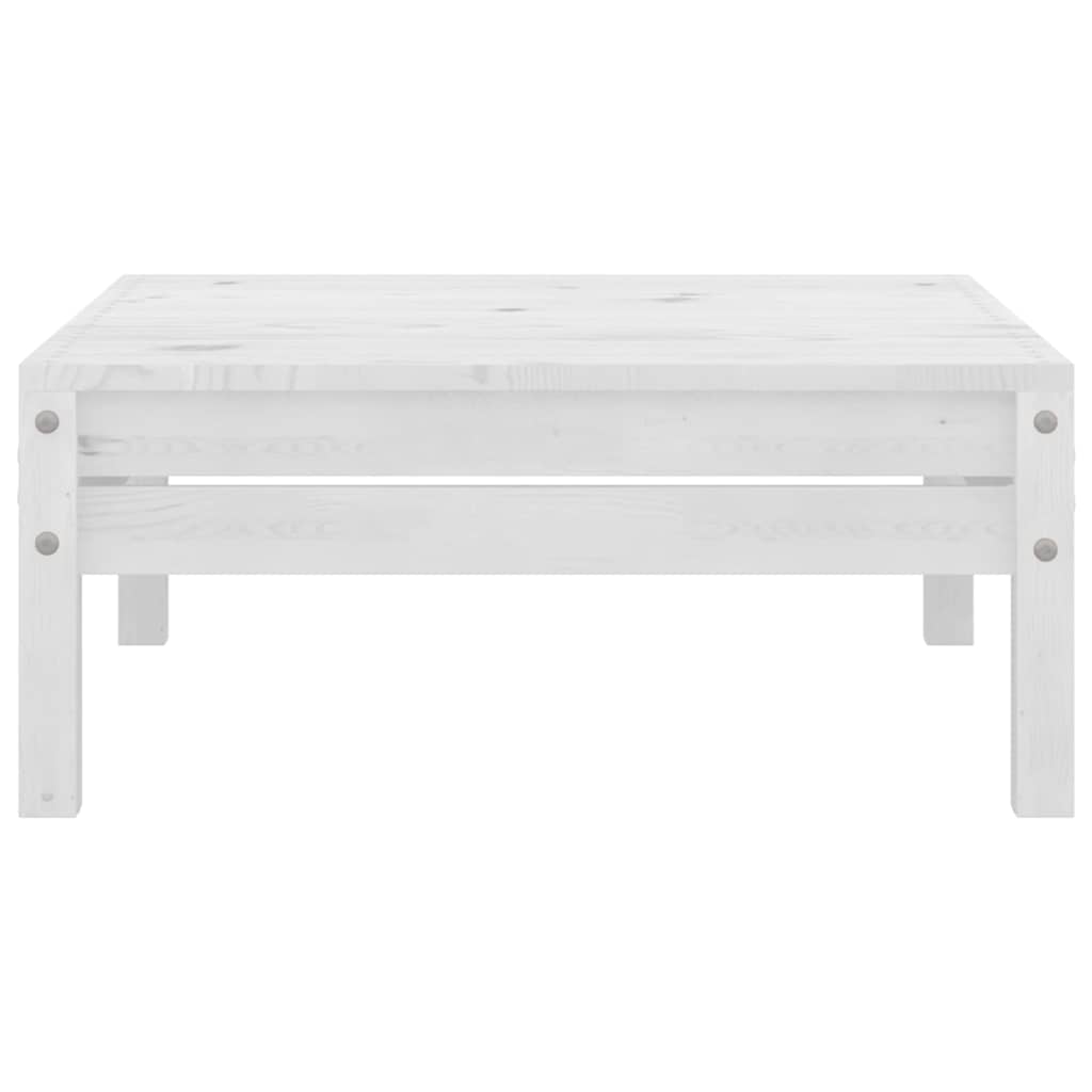 Set Divani da Giardino 4 pz in Legno Massello di Pino Bianco
