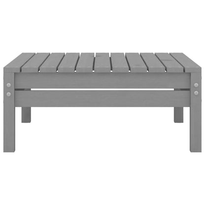 Set Divani da Giardino 4 pz Grigio in Legno Massello di Pino - homemem39
