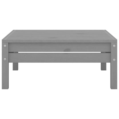 Set Divani da Giardino 4 pz Grigio in Legno Massello di Pino - homemem39
