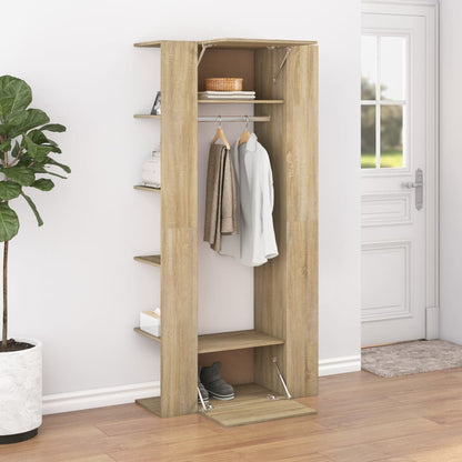 Mobili da Corridoio 2 pz Rovere Sonoma in Legno Multistrato