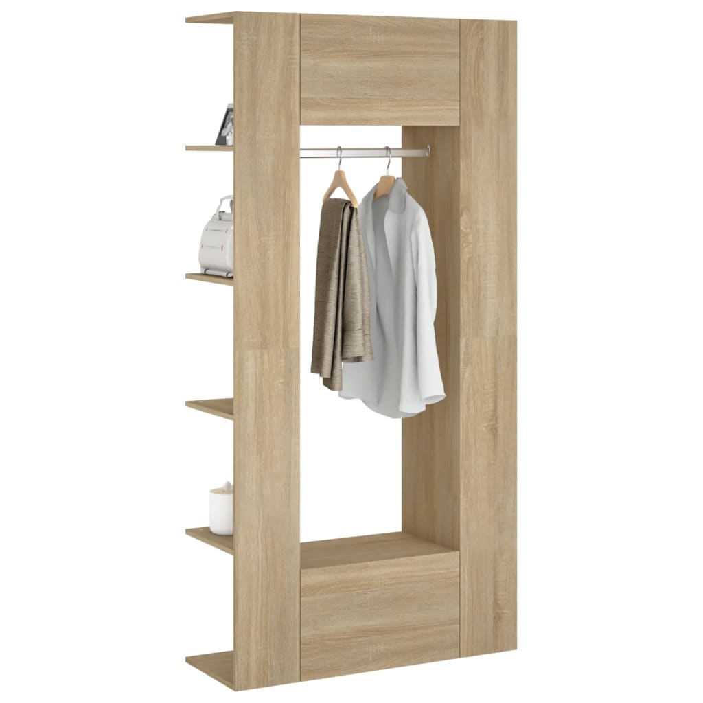 Mobili da Corridoio 2 pz Rovere Sonoma in Legno Multistrato