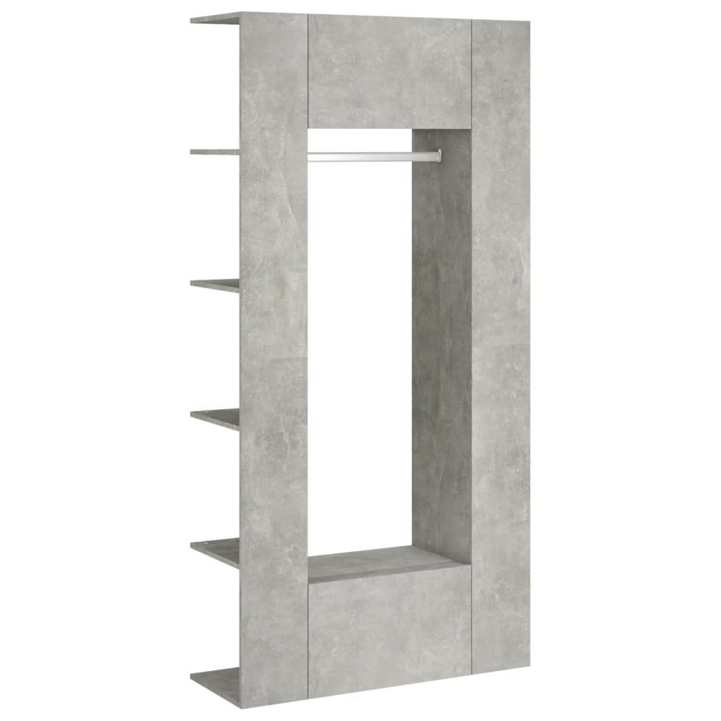 Mobili da Corridoio 2 pz Grigio Cemento in Legno Multistrato | homemem39