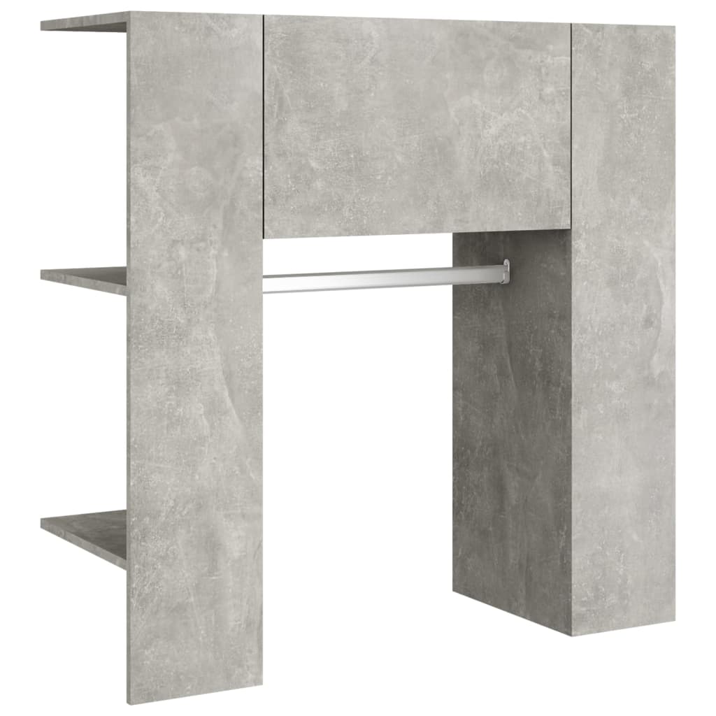 Mobili da Corridoio 2 pz Grigio Cemento in Legno Multistrato | homemem39