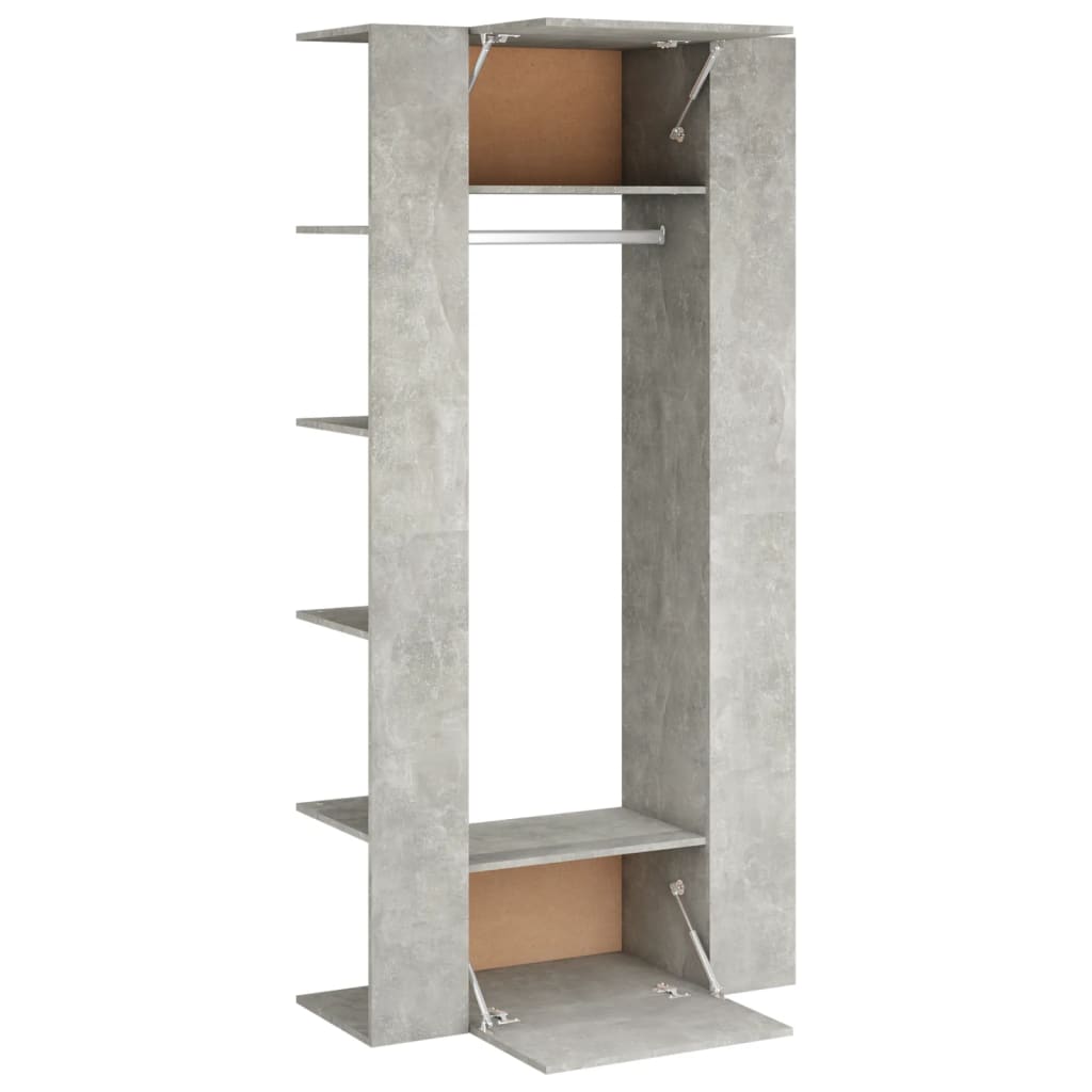 Mobili da Corridoio 2 pz Grigio Cemento in Legno Multistrato | homemem39
