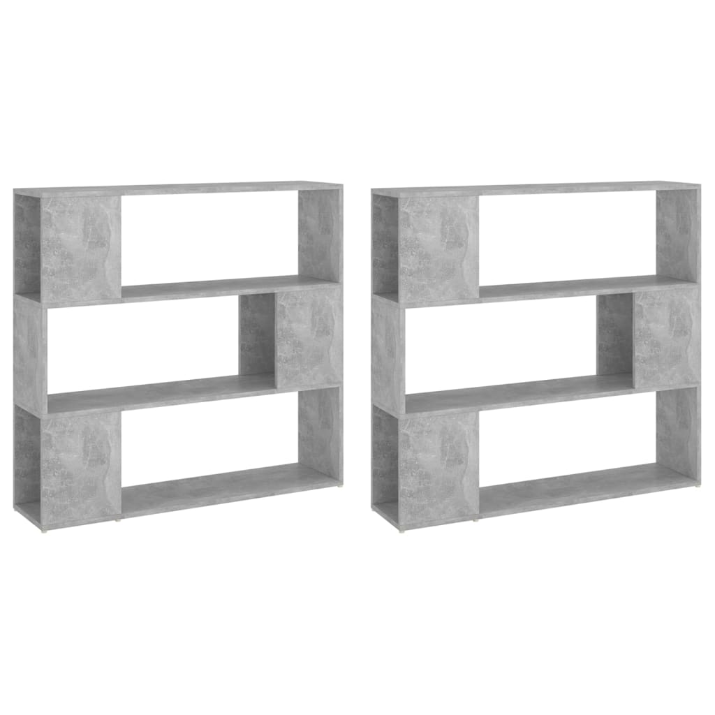 Libreria/Divisorio Stanza Grigio Cemento 100x24x188 cm