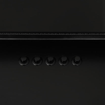 Cappa a Parete 60 cm in Acciaio Inox e Vetro Temperato Nero