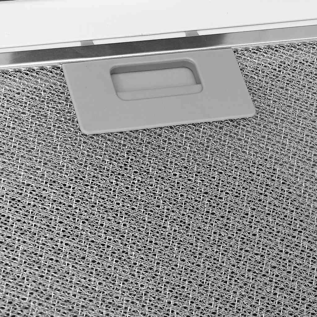 Cappa a Parete 60 cm in Acciaio Inox e Vetro Temperato Bianco - homemem39