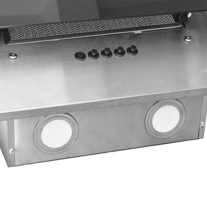 Cappa a Parete 90 cm in Acciaio Inox e Vetro Temperato Argento