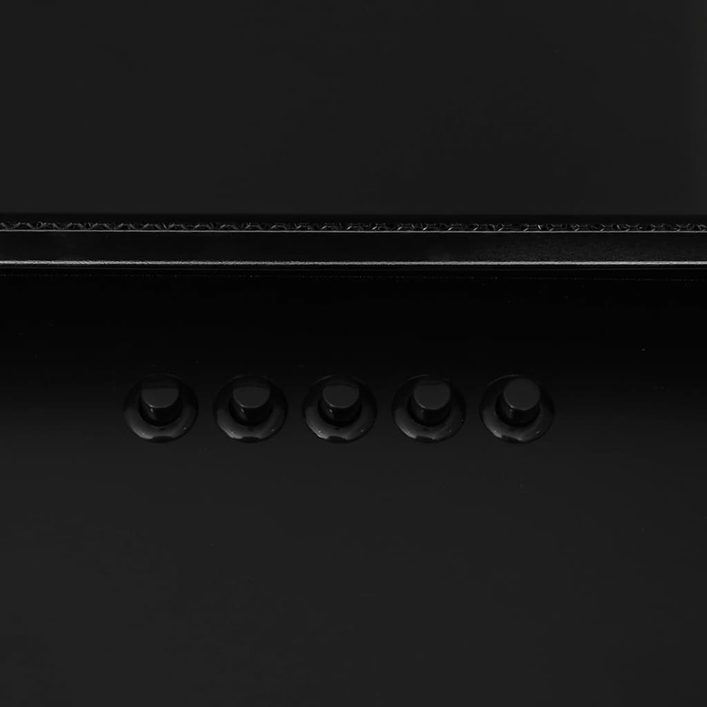 Cappa a Parete 90 cm in Acciaio Inox e Vetro Temperato Nero - homemem39