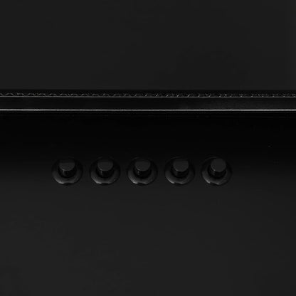 Cappa a Parete 90 cm in Acciaio Inox e Vetro Temperato Nero - homemem39