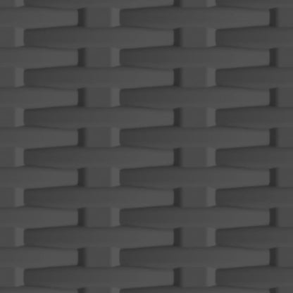 Armadietto in Plastica 68x39x92 cm Design Rattan - homemem39