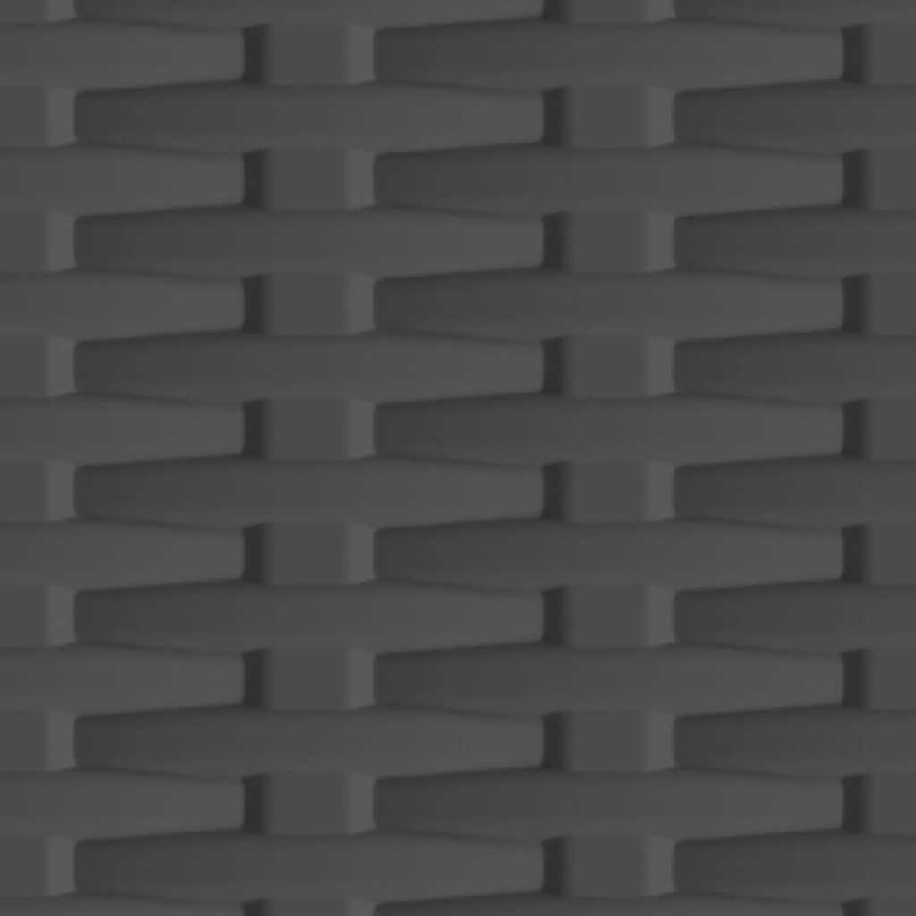 Armadietto in Plastica 68x39x92 cm Design Rattan